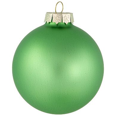 Northlight 6-ct. Shiny & Matte Glass Ball Christmas Ornaments 3.25 Inches