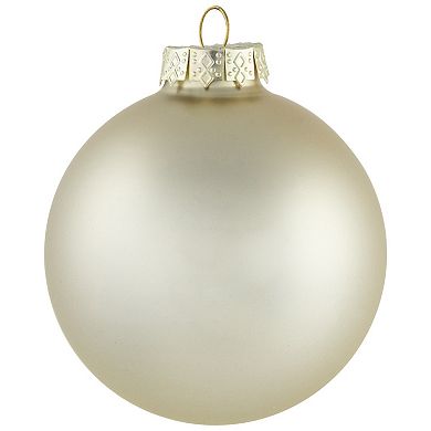 Northlight Gold 6ct 2-Finish Glass Ball Christmas Ornaments 3.25 Inches