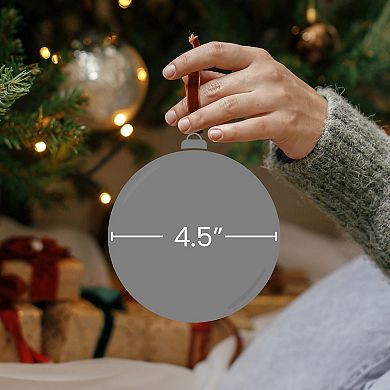 Northlight Deer 2-Finish Christmas Ornament Set 4-pk.