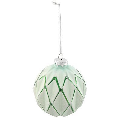 Northlight Harlequin Glass Ball Christmas Ornament 4-in. 4-pk. Set