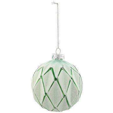 Northlight Harlequin Glass Ball Christmas Ornament 4-in. 4-pk. Set