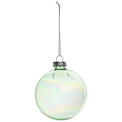 Northlight Iridescent Glass Christmas Ornaments 4-pk.