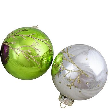 Northlight 4-pc. Shiny Glass Ball Christmas Ornaments Set