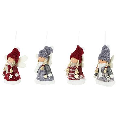 Northlight 4-pc. Plush Angel Girl Christmas Ornament Set