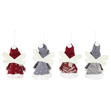 Northlight 4-pc. Plush Angel Girl Christmas Ornament Set