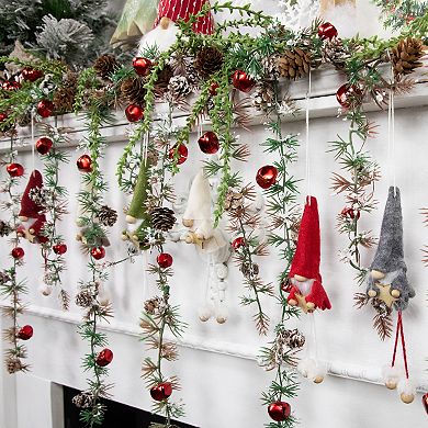 Northlight 6-pc. Gnomes with Stars Plush Christmas Ornaments Set