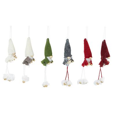 Northlight 6-pc. Gnomes with Stars Plush Christmas Ornaments Set