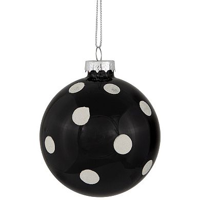 Northlight 4-pc. Shiny Finish Polka Dots Christmas Ornament Set