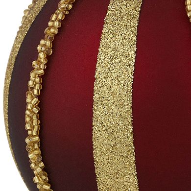 Northlight 2-pc. Beaded Stripes Christmas Ornament Set