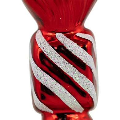 Northlight 2-pc. 4-Inch Glittered Candy Christmas Ornament Set