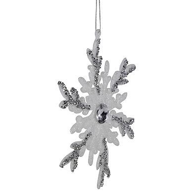Northlight 4-pc. 6-Inch Glitter Snowflakes Christmas Ornament Set