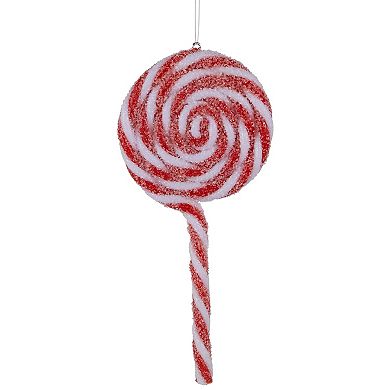 Northlight 6-pc. 6-Inch Frosted Lollipop Christmas Ornament Set