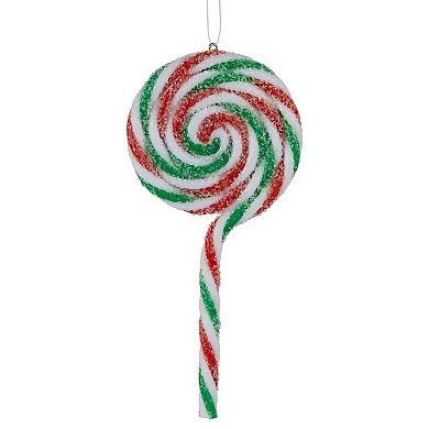 Northlight 6-pc. 7-Inch Frosted Lollipop Christmas Ornament Set