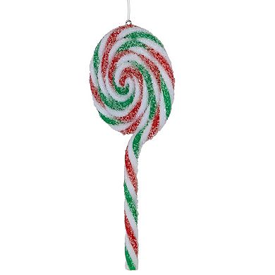 Northlight 6-pc. 7-Inch Frosted Lollipop Christmas Ornament Set