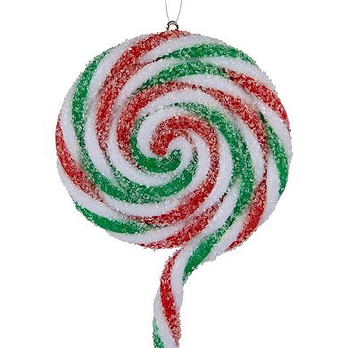 Northlight 6-pc. 7-Inch Frosted Lollipop Christmas Ornament Set