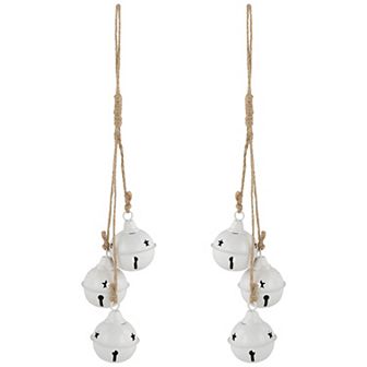 Northlight 2 pc 13.5-Inch Cascading Jingle Bell Christmas Ornament Set