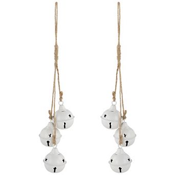 Northlight 2 pc 13.5-Inch Cascading Jingle Bell Christmas Ornament Set