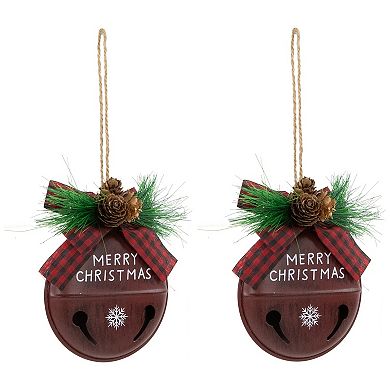 Northlight 2-pc. Jingle Bell "Merry Christmas" Christmas Ornament Set