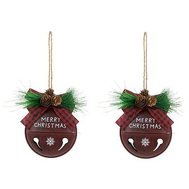 Northlight 2-pc. Jingle Bell "Merry Christmas" Christmas Ornament Set