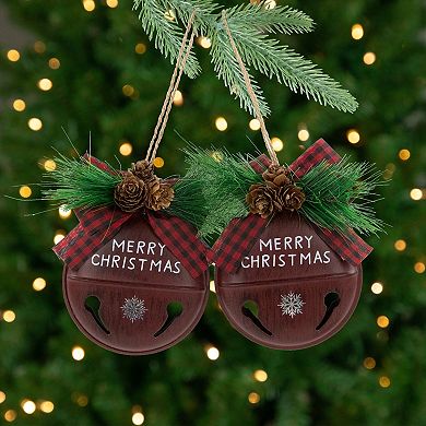 Northlight 2-pc. Jingle Bell "Merry Christmas" Christmas Ornament Set