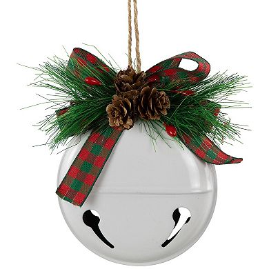 Northlight 2-pc. 5-Inch Jingle Bells with Pinecone Bows Christmas Ornament Set