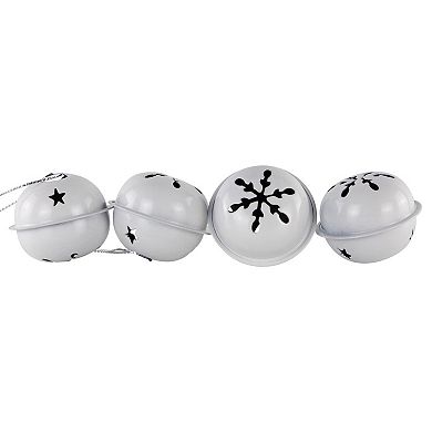 Northlight 12-pc. Stars & Snowflakes Christmas Jingle Bell Christmas Ornament Set