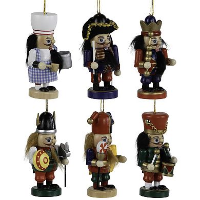 Northlight 6-pc. 4-Inch Professional Nutcracker Christmas Ornament Set