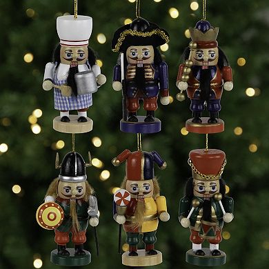 Northlight 6-pc. 4-Inch Professional Nutcracker Christmas Ornament Set