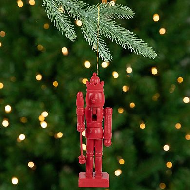Northlight Set of 6 5-Inch Nutcracker Wooden Christmas Ornaments
