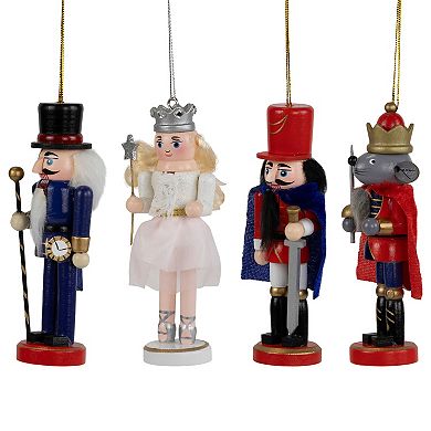 Northlight Set of 4 Nutcracker Suite Character Christmas Ornaments