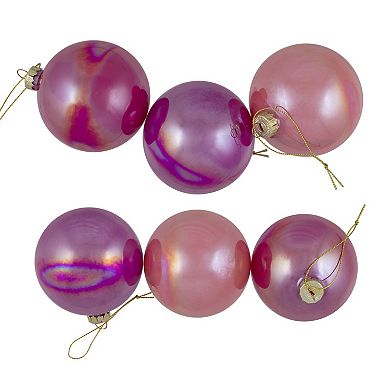 Northlight 6-pk. Shiny Glass Ball Christmas Ornaments
