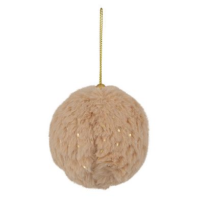 Northlight Set of 4 Plush Polka-Dotted Christmas Ornaments