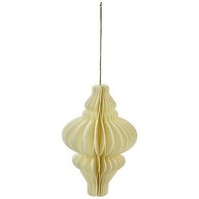 Northlight Set of 4 Foldable Paper Honeycomb Christmas Ornaments