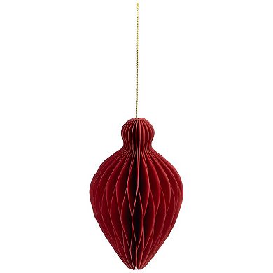 Northlight Set of 4 Foldable Honeycomb Paper Christmas Ornaments