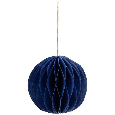 Northlight Set of 4 Accordion Honeycomb Foldable Paper Christmas Ornaments