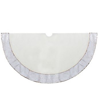 Northlight 48-Inch Reversible Sequin Trim Christmas Tree Skirt