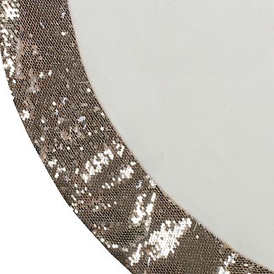 Northlight 48-Inch Reversible Sequin Trim Christmas Tree Skirt
