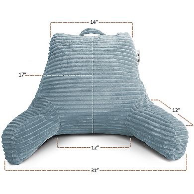 Nestl Reading Pillow for Bed Adult with Fleece Blanket