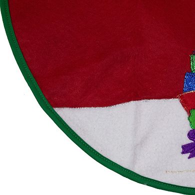 Northlight 20-Inch Loaded Sleigh in the Snow Christmas Tree Skirt