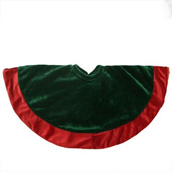 Northlight 18-Inch Velveteen Traditional Mini Christmas Tree Skirt