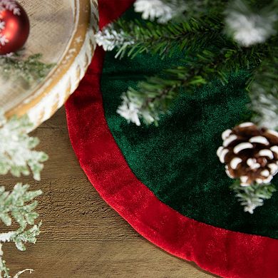 Northlight 18-Inch Velveteen Traditional Mini Christmas Tree Skirt