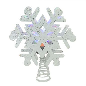 Northlight Muliticolor Light-Up Snowflake Christmas Tree Topper