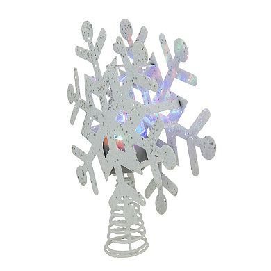 Northlight Muliticolor Light-Up Snowflake Christmas Tree Topper