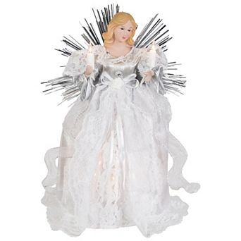 Northlight Light-Up Angel with Candle Christmas Tree Topper