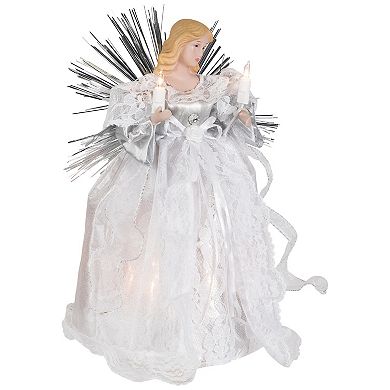 Northlight Light-Up Angel with Candle Christmas Tree Topper