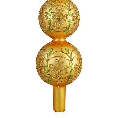 Northlight Glitter Glass Finial Christmas Tree Topper