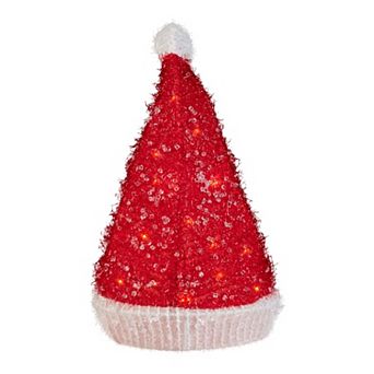 Northlight Light-Up Santa Hat Christmas Tree Topper