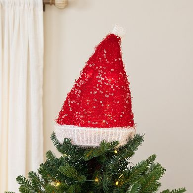 Northlight Light-Up Santa Hat Christmas Tree Topper