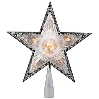 Northlight Light-Up Crystal 5 Point Star Christmas Tree Topper