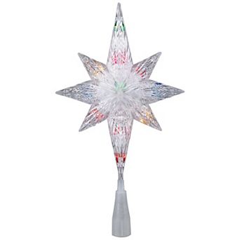 Northlight Multicolor Light-Up 8 Point Star of Bethlehem Christmas Tree Topper